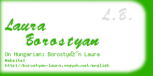 laura borostyan business card
